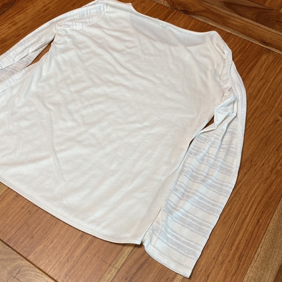 Prana off white cream long sleeve top size large - Picture 4 of 11